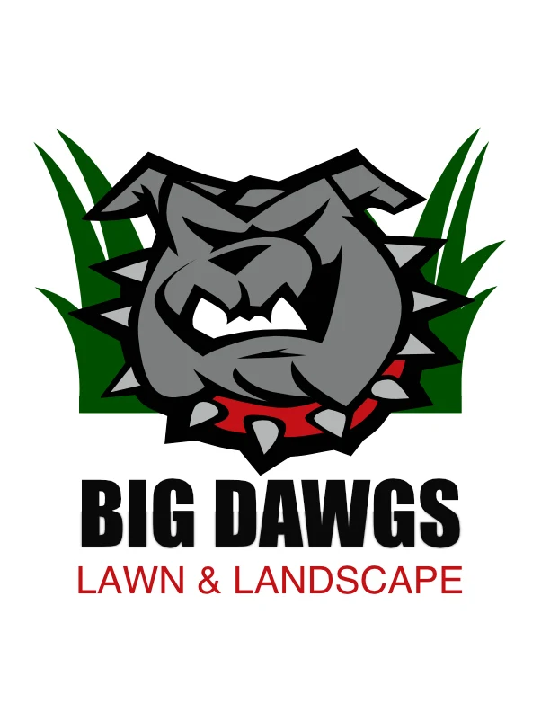 Big Dawgs Lawn & Landscape bulldog logo
